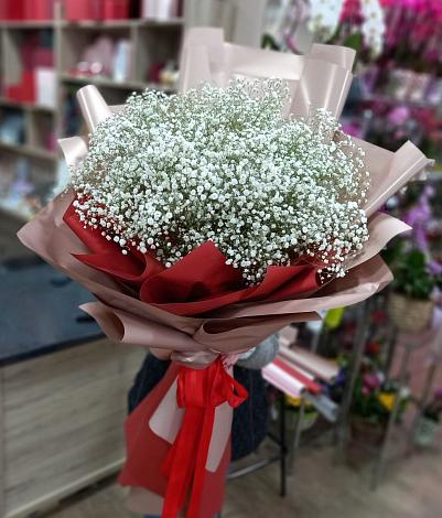 Букет цветов из: Гипсофила в Угольные Копи