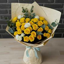 Букет цветов из:  Розы в Угольные Копи