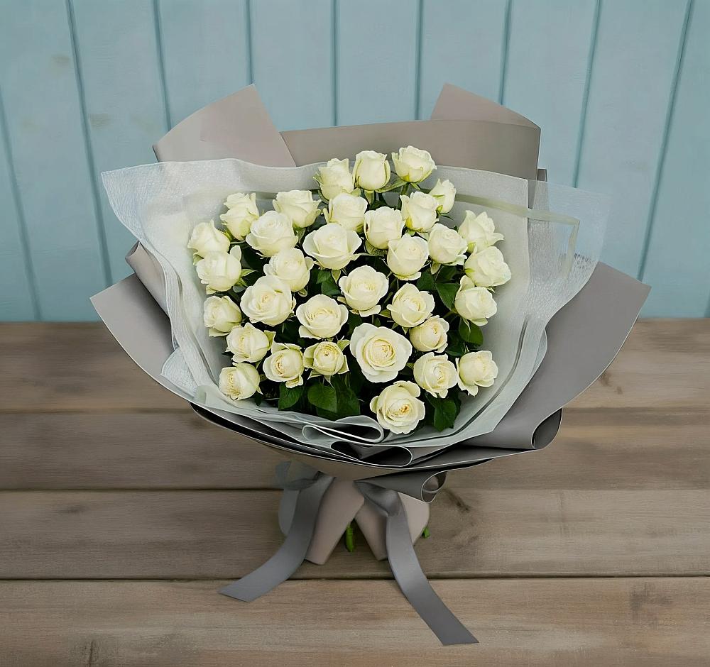 Букет Белоснежная нежность в Угольные Копи