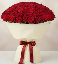 Букет 101 Красная роза Милано в Угольные Копи
