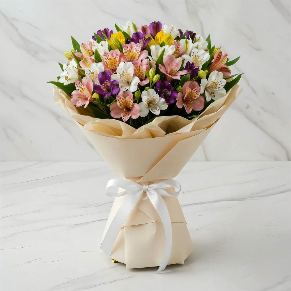 Букет цветов из: Альстромерии в Угольные Копи