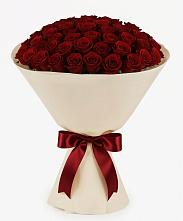 Букет 101 Бордовая роза Блэк Бакарра в Угольные Копи