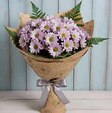 Букет цветов из:  Хризантемы в Угольные Копи