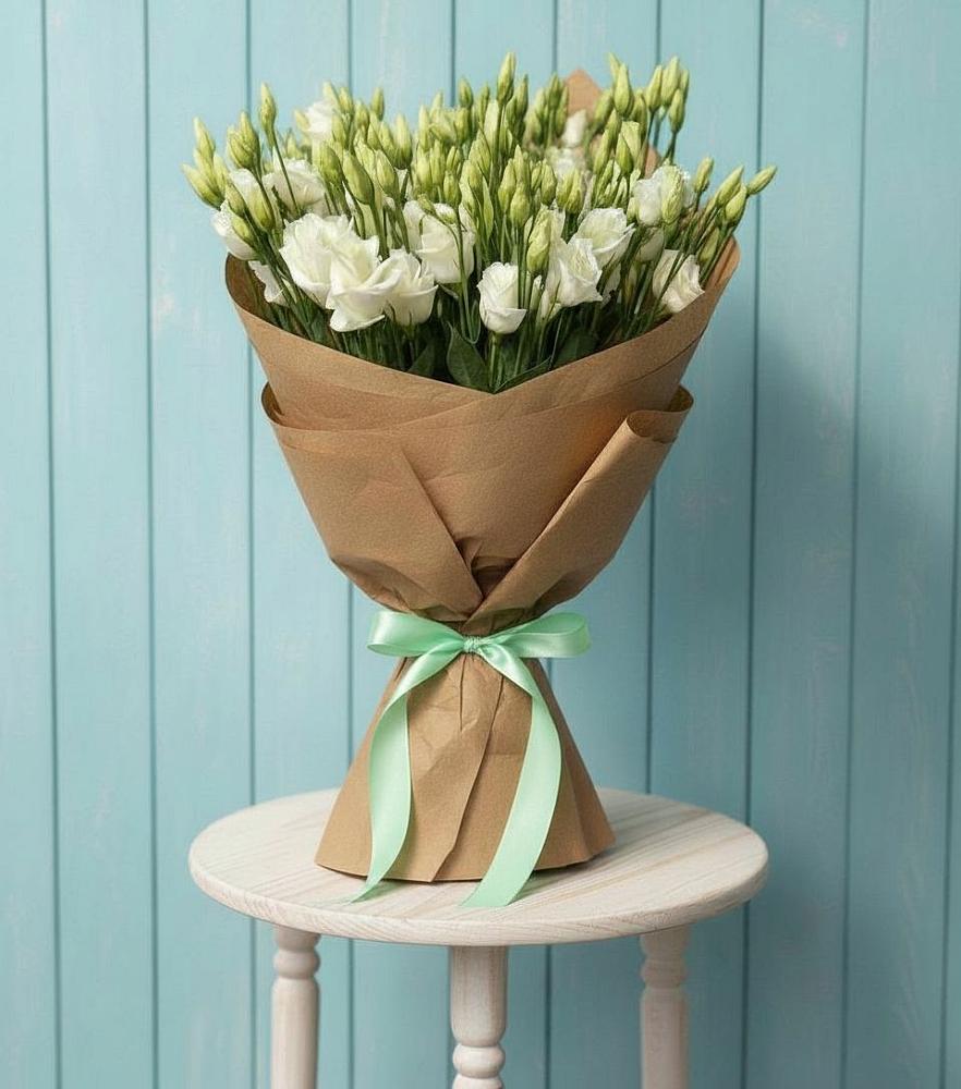 Букет цветов из: Лизиантусы в Угольные Копи