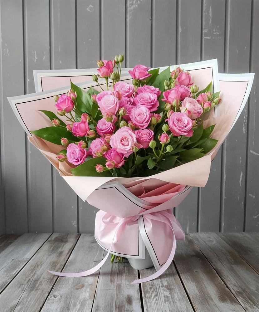 Букет Розовый кустик в Угольные Копи