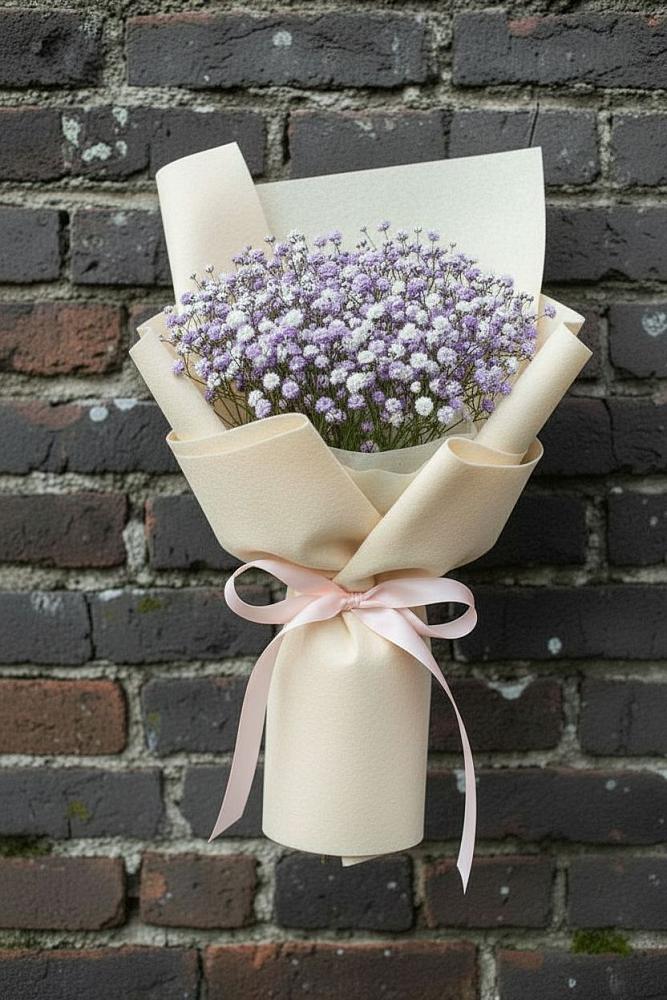 Букет цветов из: Гипсофила в Угольные Копи