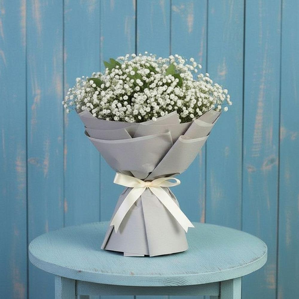 Букет цветов из: Гипсофила в Угольные Копи