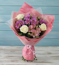 Букет цветов из:  Герберы в Угольные Копи