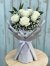 Букет цветов из:  Розы в Угольные Копи