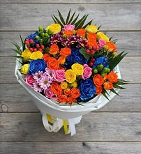 Букет цветов из:  Розы и Хризантемы #REPLACE_PRED# Угольные Копи