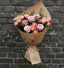 Букет цветов из:  Розы #REPLACE_PRED# Угольные Копи