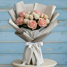 Букет цветов из:  Розы в Угольные Копи