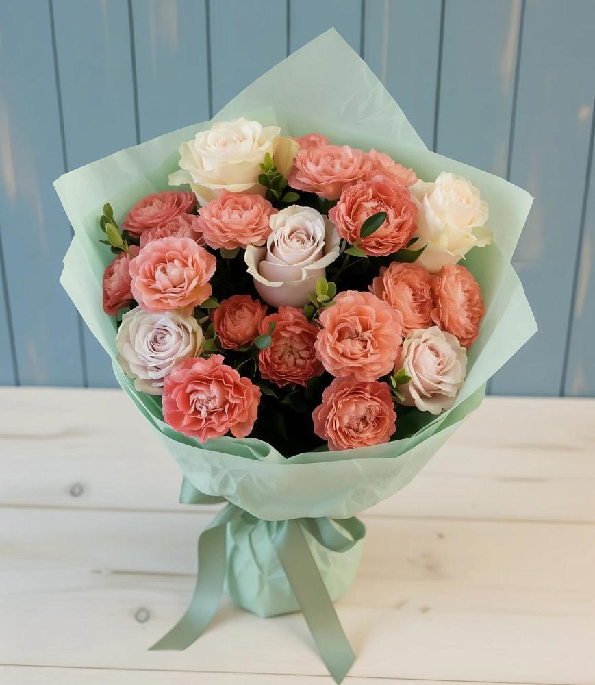 Букет цветов из: Розы в Угольные Копи