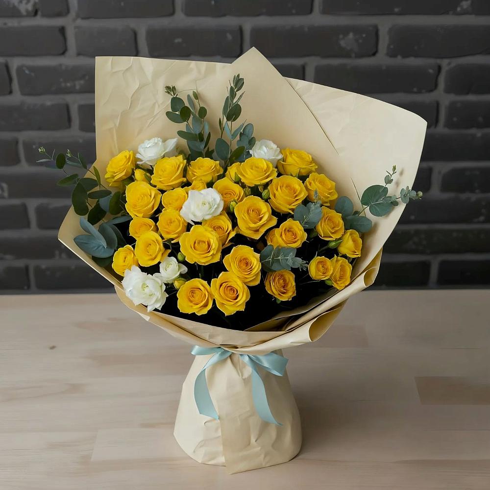 Букет цветов из: Розы в Угольные Копи