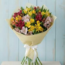 Букет цветов из:  Альстромерии в Угольные Копи