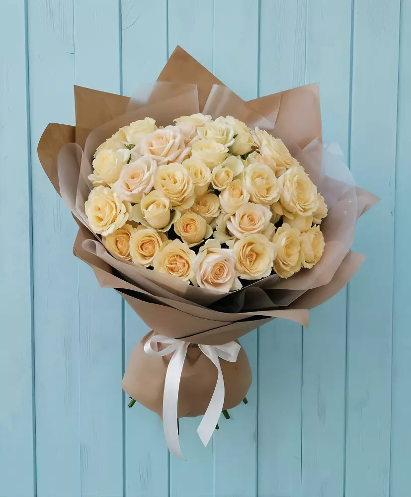 Букет Кремовое облако в Угольные Копи