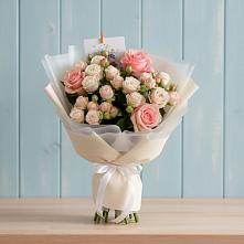 Букет цветов из:  Розы в Угольные Копи