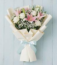 Букет цветов из:  Лилии в Угольные Копи