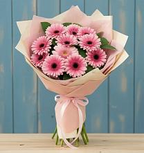 Букет цветов из:  Герберы в Угольные Копи