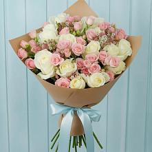 Букет цветов из:  Розы в Угольные Копи