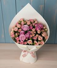 Букет цветов из:  Розы #REPLACE_PRED# Угольные Копи